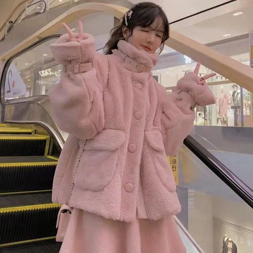 MOUSSY♡FAUX FUR STAND COLLAR JACKET Faux Fur Stand Collar Jacket – MOUSSY