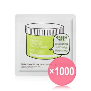 NEOGEN - Dermalogy Green Tea Moist PHA Gauze Peeling Sachet (x1000) (Bulk Box)