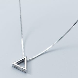 Penrose .925 Sterling Silver The Impossible Triangle  Pendant Necklace 