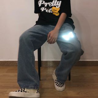 reflective jeans