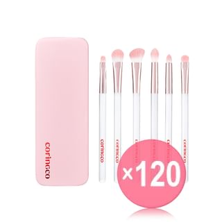 CORINGCO - Pink Pocket Eye Brush Set (x120) (Bulk Box)