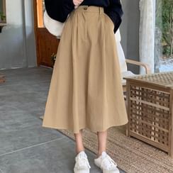 Astarte - High-Waisted A-Line Midi Skirt Astarte - High-Waisted A-Line Midi Skirt