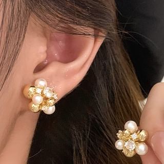 Wandoli-CZ Beaded Stud Earring
