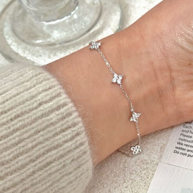 Hansha-Rhinestone Alloy Bracelet