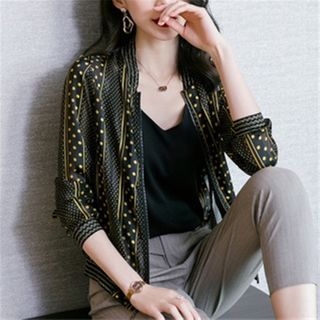 chiffon bomber jacket