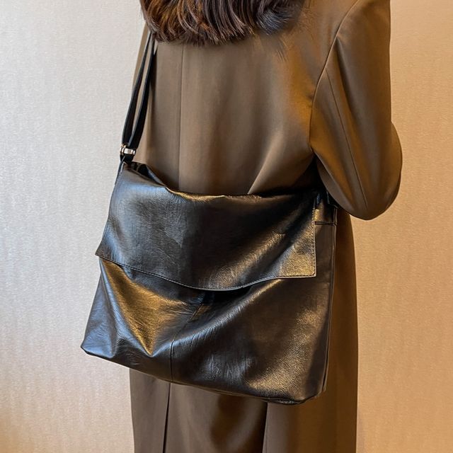 KOCORE-Faux Leather Tote Bag