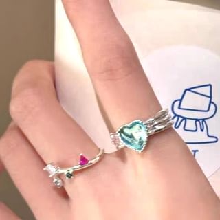 Chimerro-Rhinestone Open Ring