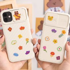 Eteum - Cartoon Print Phone Case with Lens Cover - iPhone 11 Pro Max / 11 Pro / 11 / XS Max / XS / XR / X / 8 / 8 Plus / 7 / 7 Plus / 6s / 6s Plus Eteum - Cartoon Print Phone Case with Lens Cover - iPhone 11 Pro Max / 11 Pro / 11 / XS Max / XS / XR / X / 8 / 8 Plus / 7 / 7 Plus / 6s / 6s Plus