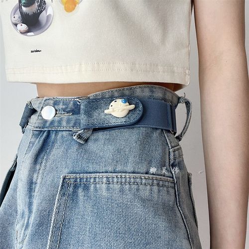 Lunashore - Astronaut Denim Elastic Belt / Set | YesStyle