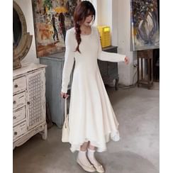 black long sleeve v neck lace dress Long Sleeves V Neck Black Lace Prom Dresses, Long Sleeves Black Lace F –  jbydress