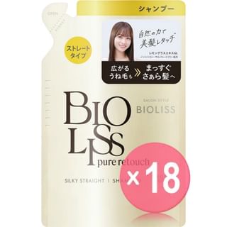 Kose - Bioliss Pure Retouch Sliky Straight Shampoo (x18) (Bulk Box)