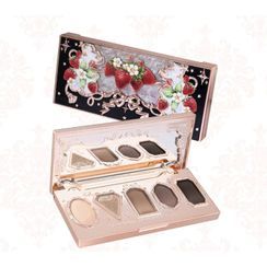 Flower Knows Strawberry Rococo 5 Color Eyeshadow-Rose #04 Champs Misty Rose