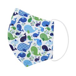 Miumi - Handmade Water-Repellent Fabric Mask Cover (Whale Print)(7-16 Years) Miumi - Handmade Water-Repellent Fabric Mask Cover (Whale Print)(7-16 Years)