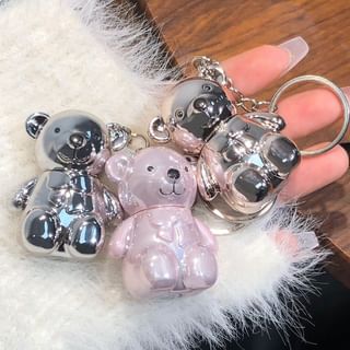 Art Value - Metallic Bear Keychain Velvet Lip Mud - 6 Colors