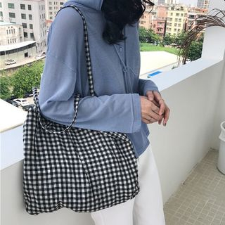 Milha-Check Shopper Bag