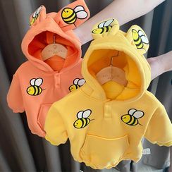 MOM Kiss - Kids Bee Applique Long-Sleeve Bodysuit Top MOM Kiss - Kids Bee Applique Long-Sleeve Bodysuit Top