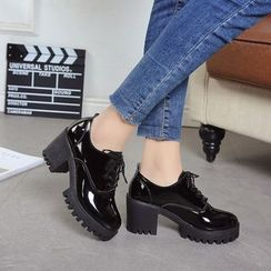 Mowin - Platform Lace-Up Shoes Mowin - Platform Lace-Up Shoes