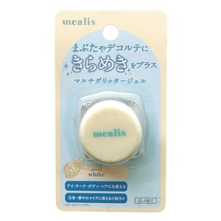 mealis - Multi Glitter Gel White