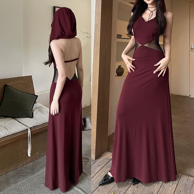 brown silk halter neck dress Keeva Brown Satin Halter Neck Backless Midi Dress  Get That Trend