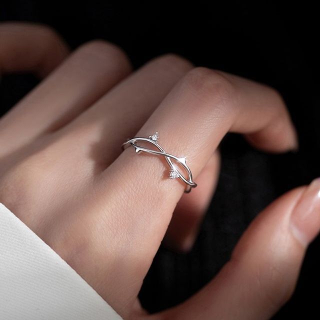 Parskletie-Layered Sterling Silver Ring