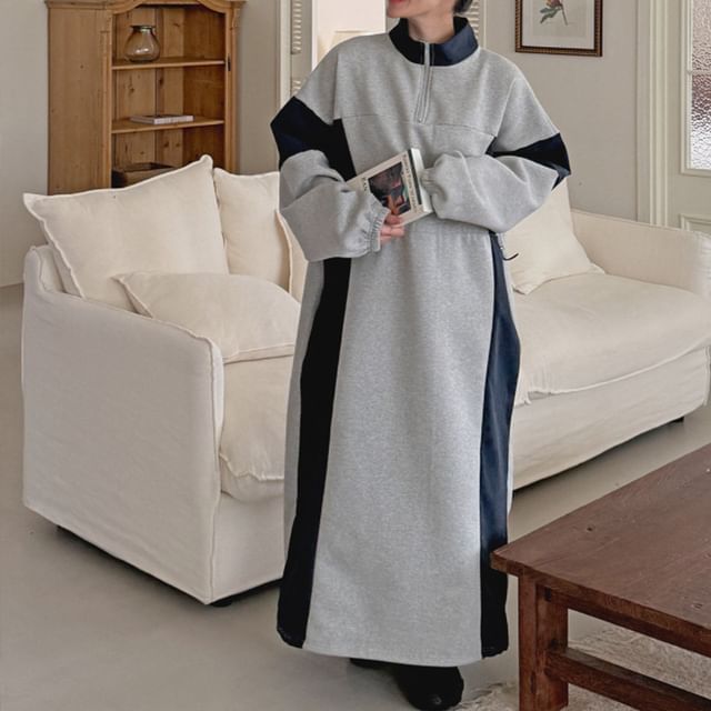 chinese dress ladies Women's Fall Winter Thickening Long Hoodie Dress Hooded Long Sleeve  Drawstring Split Hem Maxi Sweatshirt Dress Casual Fashion Plus Size  Pullover Dresses with Big Pocket, Black, S at Amazon Women's Clothing store