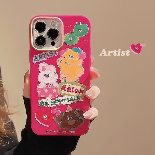 kloudkase - Bear Phone Case - iPhone 14 Pro Max / 14 Pro / 14 / 14 Plus / 13  Pro Max / 13 Pro / 13 / 13 mini / 12 Pro Max / 12 Pro / 12 / 12 mini / 11  Pro Max / 11 Pro / 11 / SE / XS Max / XS / XR / X / SE 2 / 8 / 8 Plus / 7 /  7