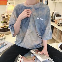 IndiGirl - Tie-Dye Couple Matching Short Sleeve T-Shirt IndiGirl - Tie-Dye Couple Matching Short Sleeve T-Shirt
