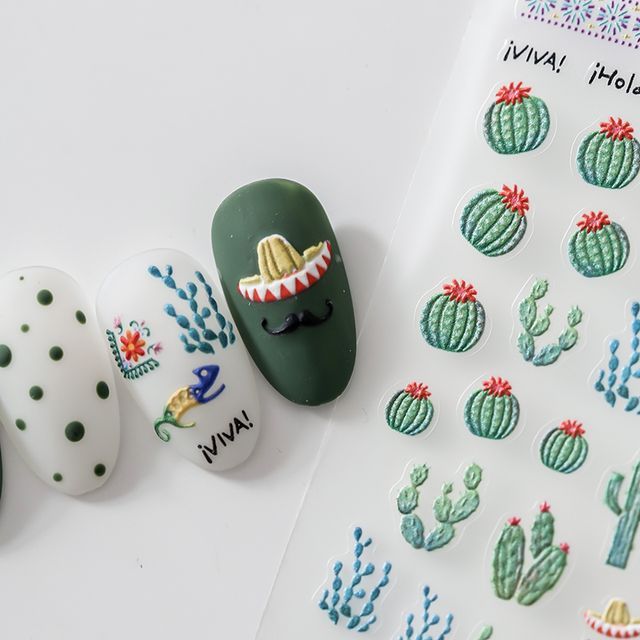 MAGICO Cactus Nail Art Stickers YesStyle