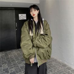 Malnia Home - Hooded Bomber Jacket Malnia Home - Hooded Bomber Jacket