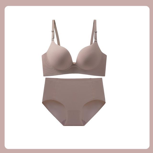 Gecko-Set Plain Bra Panties