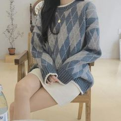 Brigitte - Argyle Sweater Brigitte - Argyle Sweater