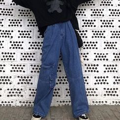 LINSI - Wide-Leg Cargo Jeans LINSI - Wide-Leg Cargo Jeans