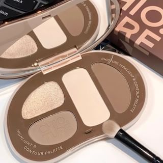 CHIOTURE - Quad Hightlight & Contour Palette - 2 Types