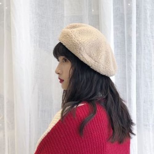 fleece beret hat