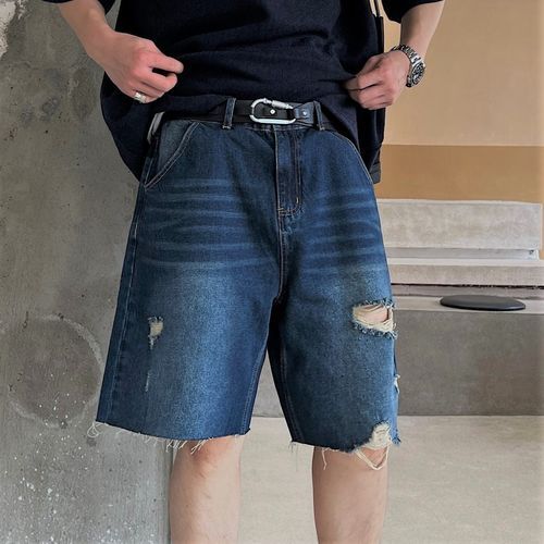 Real store denim shorts