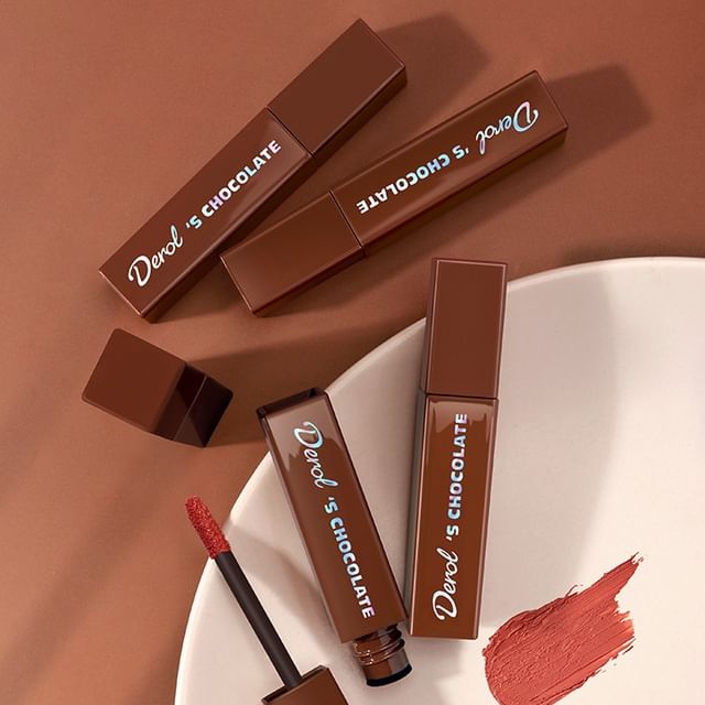 DEROL-Matte Chocolate Lips Glaze - 6 Colors
