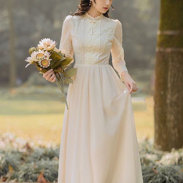 lace top bridesmaid dresses Summer Two Piece Short Sleeves Lace Crop Top Ankle Length Bridesmaid Dresses