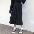 Rorah - Pleated A-Line Midi Skirt | YesStyle