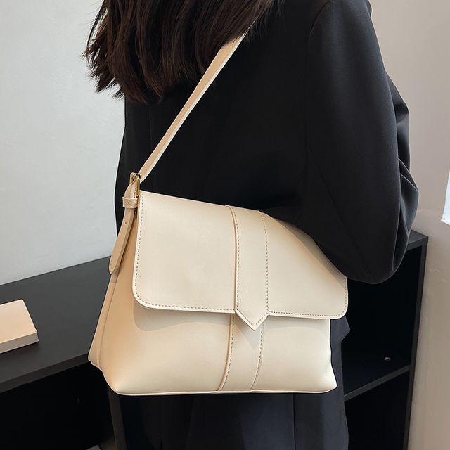 Skyglow-Faux Leather Shoulder Bag