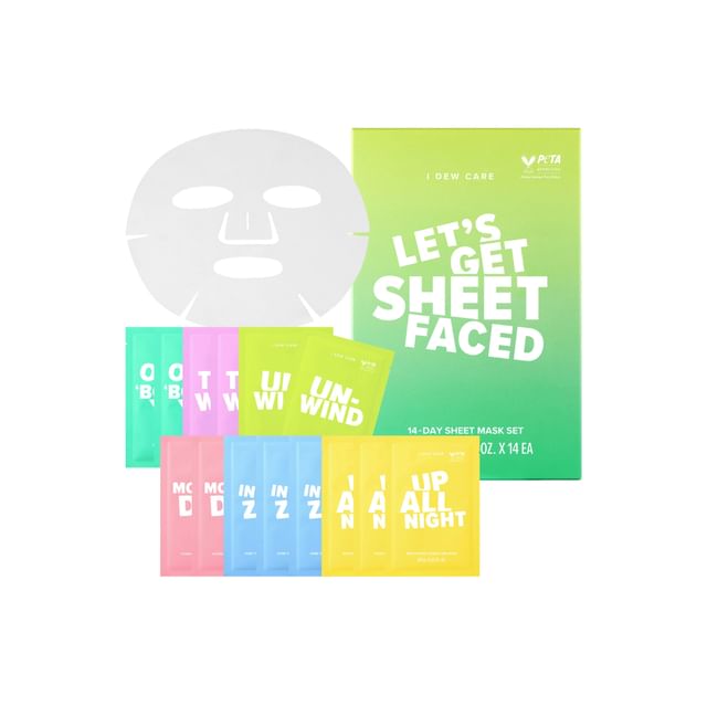 I DEW CARE-Lets Get Sheet Faced 14 Days Sheet Mask Set