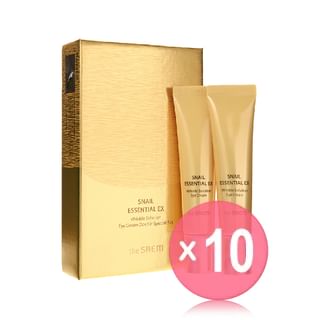 The Saem - Snail Essential EX Wrinkle Solution Eye Cream Double Special Set (x10) (Bulk Box)
