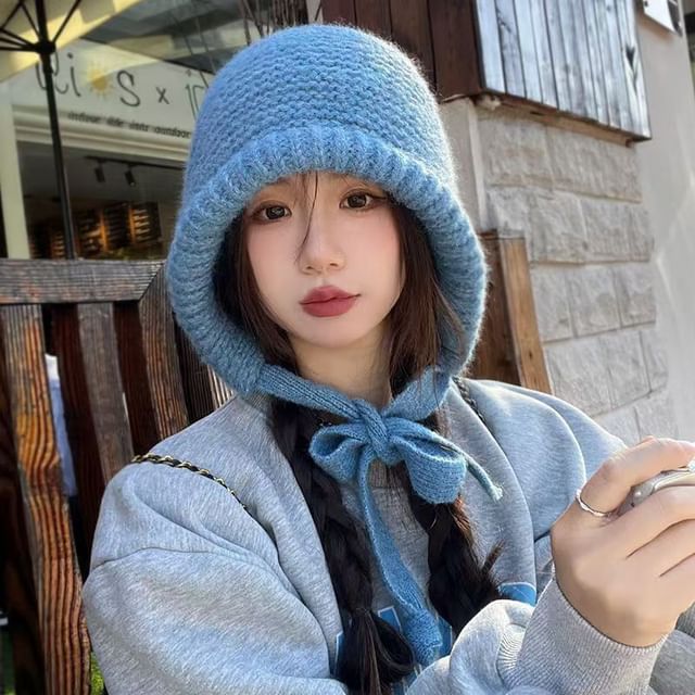 Rosesand-Plain Knitted Beanie