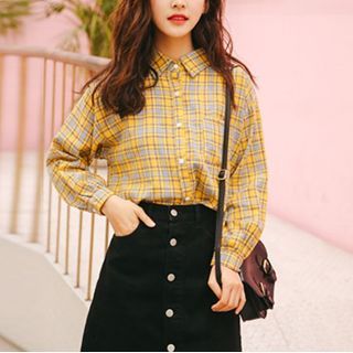 Everose-Plaid Shirt