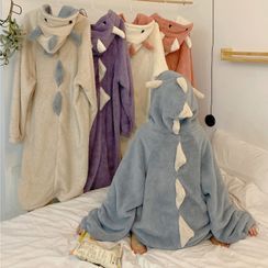 Fabricino - Albornoz con capucha de forro polar Fabricino - Albornoz con capucha de forro polar