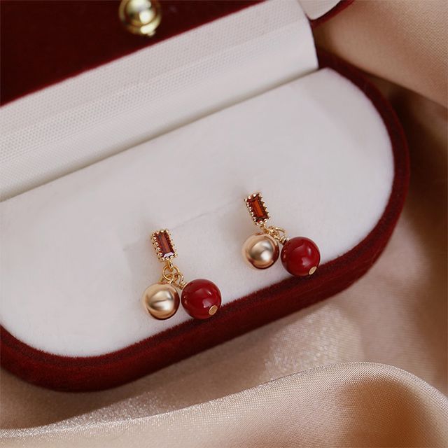 Kamuel-Bead Alloy Dangle Earring