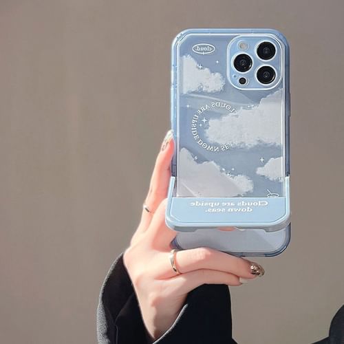 Cloud Stand Phone Case - iPhone 14 Pro Max / 14 Pro / 14 Max / 14 / 13 Pro  Max / 13 Pro / 13 / 13 mini / 12 Pro Max / 12 Pro / 12 / 12 mini / 11 Pro