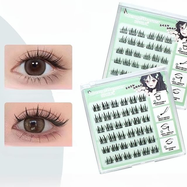 LuxeFlutter-Glue-free False Eyelashes Clusters Various Designs