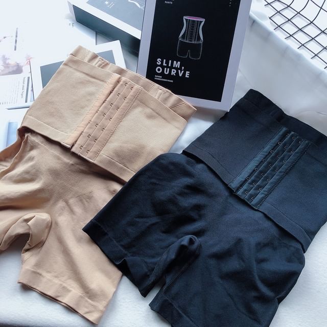 Wildery-High Waist Plain Shaping Undershorts