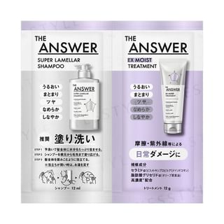 Kao -كاو-THE ANSWER Super Lamella Shampoo EX Moist Treatment For Daily Damage Trial Set