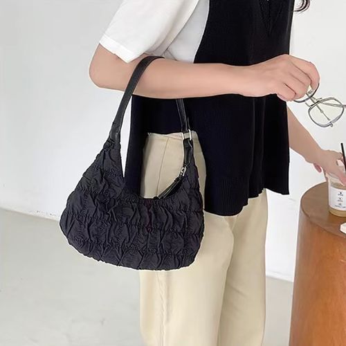 Ruched Hobo Bag